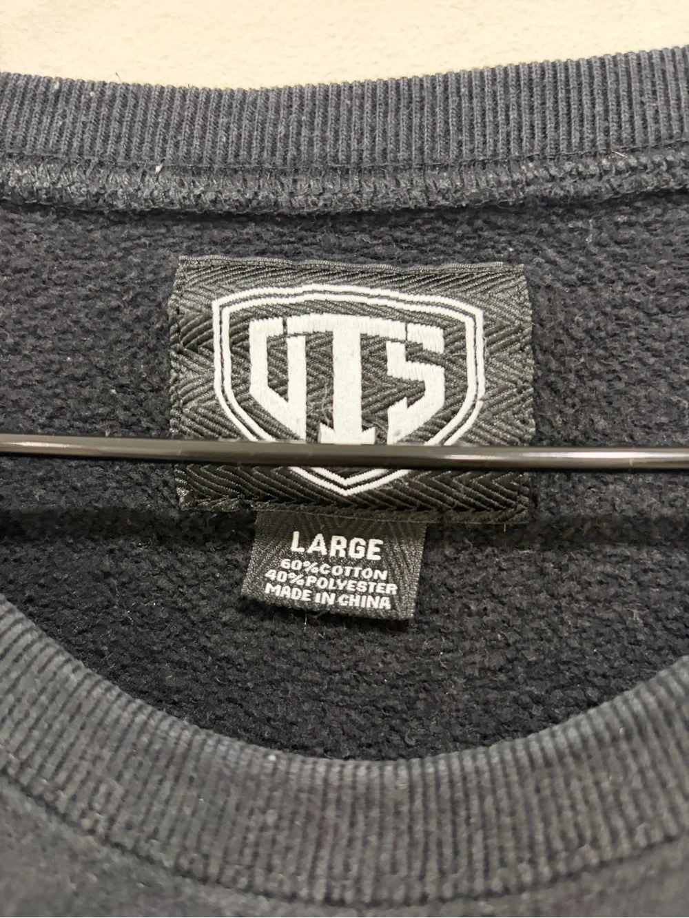 Toronto Raptors Black Crewneck Sweatshirt with Cream Lettering